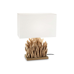 201399 Ideal lux Snell настольная лампа с белым абажуром и декоративным основанием