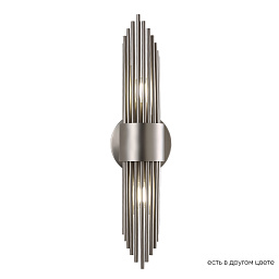 RUDOLFO AP2 NICKEL Crystal Lux RUDOLFO настенное бра с продольным рифленым корпусом в никелевом цвете