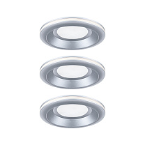 Downlight Sormus 3-piece set round 3x4 3x300lm