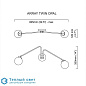 ARRAY TWIN OPAL настенный светильник CTO LIGHTING ARRWA2BZGO — фото 2