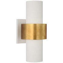 Chalmette Medium Layered Sconce гипсовый белый и золото