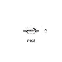 90017209 Wever Ducre Deep Adjust Trimless алюминиевый монтажный комплект для светильников Deep Adjust Trimless 1.0
