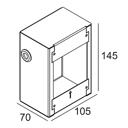 CONCRETE BOX 186 Delta Light OPTIONS монтажный короб с глубоким корпусом