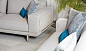Milton Угловой секционный диван со съемным чехлом Sicis