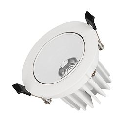 037188(1) Arlight Светильник MS-FORECAST-BUILT-TURN-R102-12W Warm3000 (WH-WH, 32 deg, 230V)