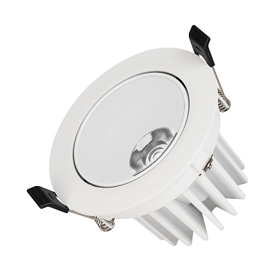 037188(1) Arlight Светильник MS-FORECAST-BUILT-TURN-R102-12W Warm3000 (WH-WH, 32 deg, 230V)