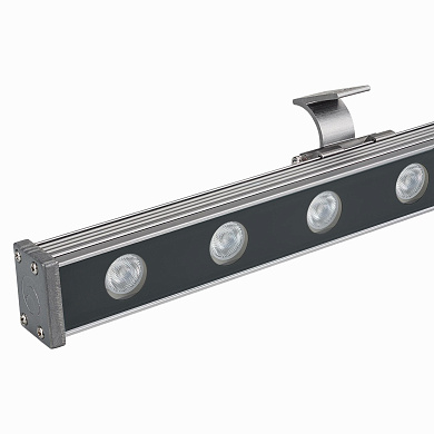 023623 Arlight Светодиодный прожектор AR-LINE-1000S-18W-24V RGB (Grey, 30 deg, DMX512)
