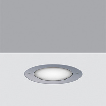 Light Up Family Recessed luminaire Earth D=191 mm -Flush-mount stainless steel frame - Neutral White - Diffuse Optic - DALI 15W 218.4lm - 4000K - DALI-2 - Colour: Steel