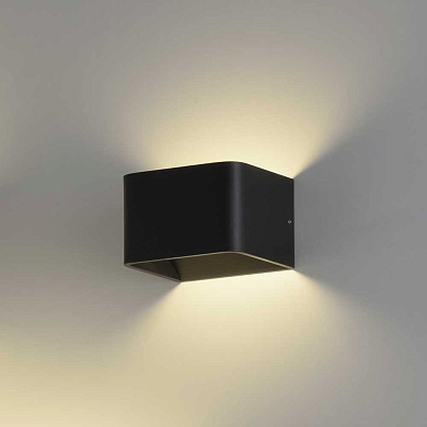 ACB Iluminacion Icon 16/3089-10 Настенный светильник Текстурированный черный, LED 1& 215;8.5W 3000K 890lmI, Встроенный светодиод