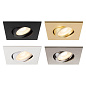 1007184 SLV UNIVERSAL DOWNLIGHT cover IP20 black E встраиваемое квадратное кольцо — фото 5