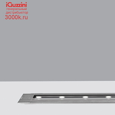 BN03 Linealuce iGuzzini Linear Recessed - Warm White LED - Electronic control gear 220-240V ac - L=1658 mm - R13 anti-slip glass - Flood Optic