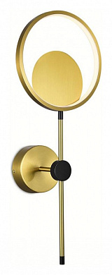 бра с шарообразным плафоном латунь