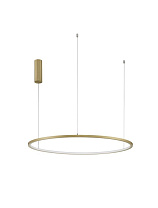 Triac Dimmable Brass Gold Aluminium & Acrylic LED 46 Watt 220-240 Volt 1708Lm 3000K IP20 D: 80 H: 200 cm