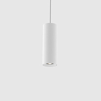 holon 60 pendant, low louvre, white, gear incl.