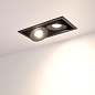 028151 Arlight Светильник CL-SIMPLE-S148x80-2x9W Warm3000 (BK, 45 deg) — фото 3