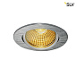 1001990 SLV NEW TRIA 68 ROUND CS/LS DtW светильник встр. 7.2Вт с LED 1800-3000К, 440лм, 38°, CRI&gt;90, алюминий