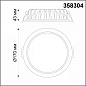 358304 Novotech Drum встраиваемый светильник 20W 1500lm 3000K — фото 4