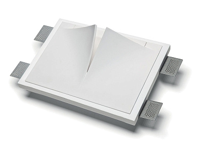 настенный светильник из керамики с асимметричным вырезом для акцентного освещения