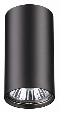 потолочный светильник цилиндрический черный