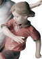1008401 Lladro Fair Play фарфоровая статуэтка двух детей, играющих в мяч — фото 1