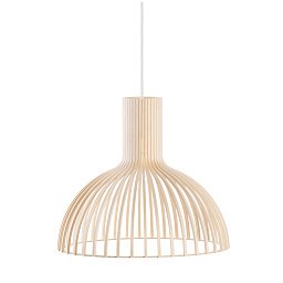 4251-BIR-W-1,5-EUTB Secto Design Victo подвесной светильник с деревянным решётчатым плафоном куполообразной формы
