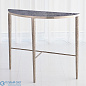 Hammered Console-Antique Nickel w/Grey Marble Global Views консольный стол