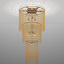 ПОТОЛОЧНЫЙ СВЕТИЛЬНИК MINIGIOGALI CA3 CRYSTAL AMBER МАТОВАЯ БРОНЗА 1 E27 CE