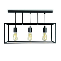 LAMPADA SOSP 3 LUCI NERA PER INTERNI