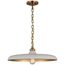 EU-TOB5115 Visual Comfort Piatto подвесной светильник с округлым металлическим плафоном на цепи