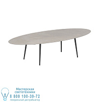 STYLETTO СТАНДАРТНЫЙ ОБЕДЕННЫЙ СТОЛ 320X140CM АЛЮМИНИЕВЫЕ НОЖКИ АНТРАЦИТОВАЯ КЕРАМИЧЕСКАЯ СТОЛЕШНЯ CEMENTO LUMINOSO Royal Botania