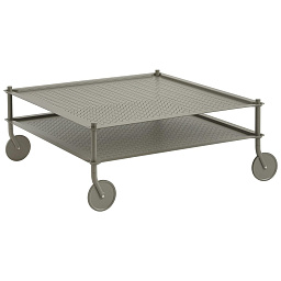 98391 Muuto Flow журнальный столик квадратный серо коричневый 95x95 см