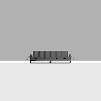 Laser Blade XS Minimal section 10 LEDs - Wall Washer 19.2W 817lm - 4000K - DALI-2 - Colour: Black