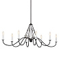 Freesia 8 Light Chandelier Anvil Iron with White Accents люстра 52456AVI Kichler — фото 6