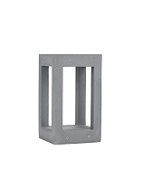 Gray Cement Glass Diffuser LED 5 Watt 200Lm 3000K 120-230V IP65 L: 20 W: 20 H: 35 cm