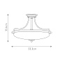 Потолочный светильник Griffin Quoizel QZ-GRIFFIN-SFM-PN бронза palladian — фото 5