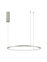 Triac Dimmable Brushed Champagne Silver Aluminium & Acrylic LED 37 Watt 220-240 Volt 1274Lm 3000K IP20 D: 60 H: 200 cm