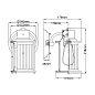 Настенный светильник Riggs Quoizel QZ-RIGGS1-BATH-WS состаренная латунь — фото 5