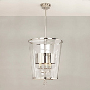 CL0294.NI.SE Fixed Zurich Lantern with Shade, Small, Nickel, 3 Lights