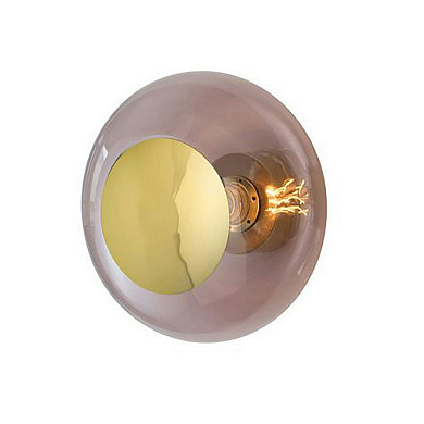 настенно-потолочный светильник с шарообразным корпусом цвета обсидиан