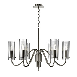 SL2005.103.06 ST-Luce Santori подвесная люстра с шестью стеклянными цилиндрическими плафонами