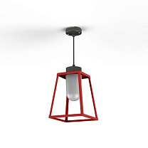 Lampiok 1 N° 3; Frosted glass E27 52W; Tomato red