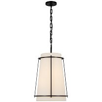 Callaway Medium Hanging Shade бронза с льняным абажуром и матовым акриловым рассеивателем
