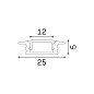 203102 Ideal Lux SLOT REC TRIM D25xD5 2000 mm WH recessed profile белый — фото 2
