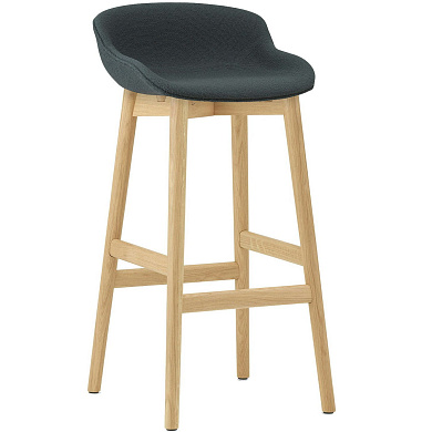 604453 Normann Copenhagen Hyg Барный стул 75 см, темно-серый / дуб