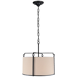 S5030BR-L Visual Comfort Aspen подвесной светильник с двойным текстильным абажуром на цепи