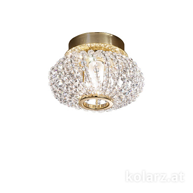 Kolarz Carla 0256.11.3.KpT точечный светильник золото 24 карата ø17cm высота 15cm 1 лампа g9