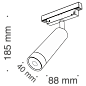 TR019-2-7W4K-B Maytoni Focus LED Трековый светильник 7W 600лм Черный — фото 3