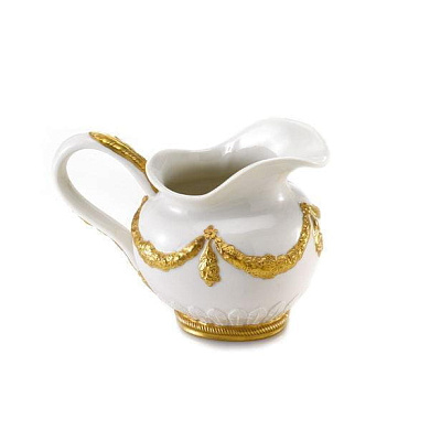 Empire white & gold creamer кувшин, Villari