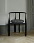 41811ELPL080 New Works Bukowski Chair, Black / Pur lin LI 419 80 — фото 7