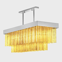 Rectangular Crono Янтарный / 12 / Хром